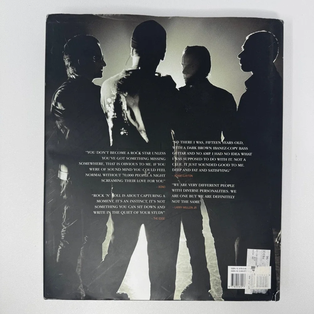 U2 by U2 Hardcover Book Bono The Edge Adam Clayton Larry Mullen Jr HarperCollins